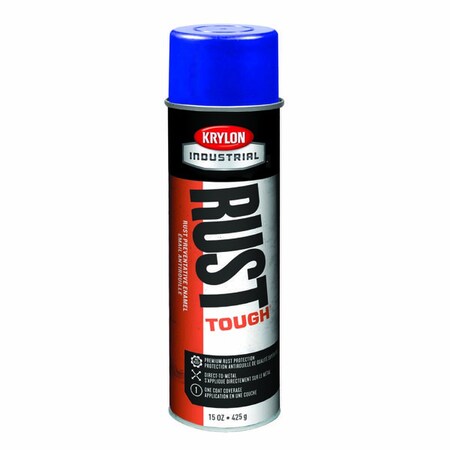 Krylon Rust Tough Acrylic Alkyd Enamel, Aerosol, Safety Blue (Osha) K00249007